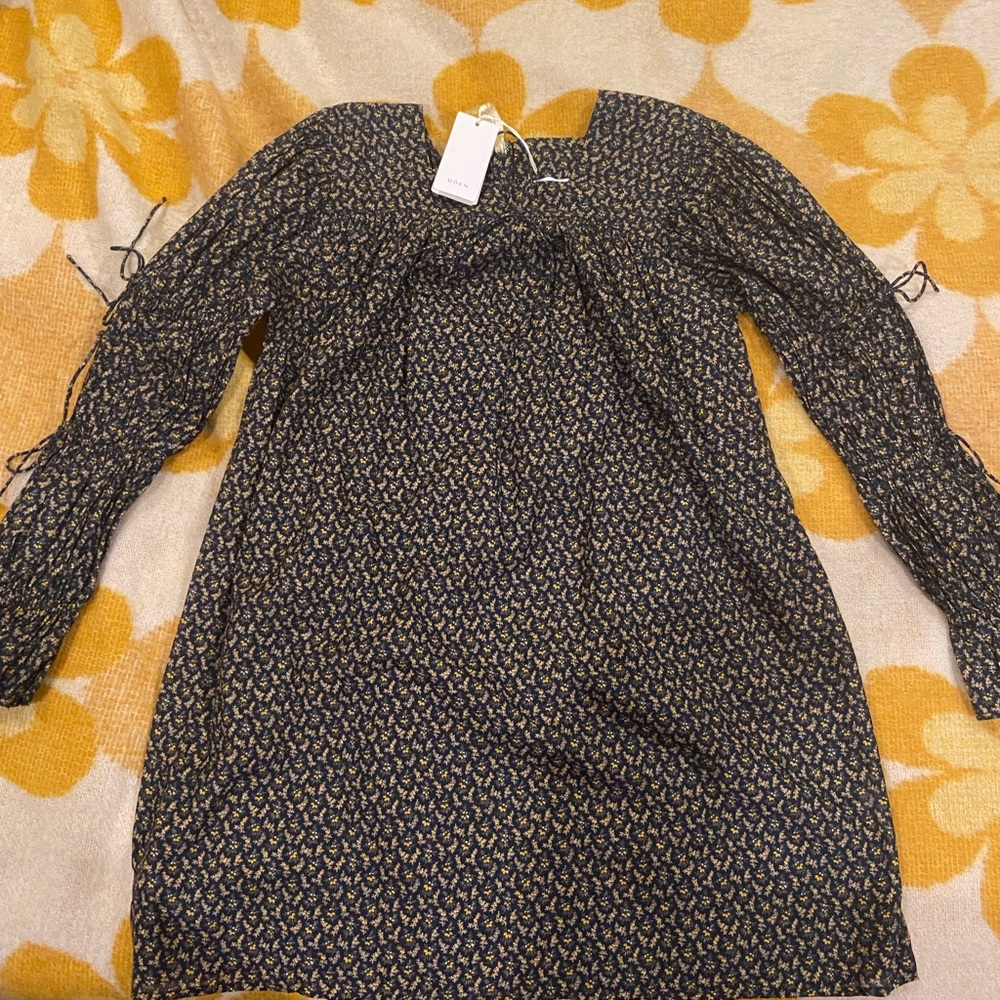 NWT Doen Buttercup Dress - Black Winter Ditsy